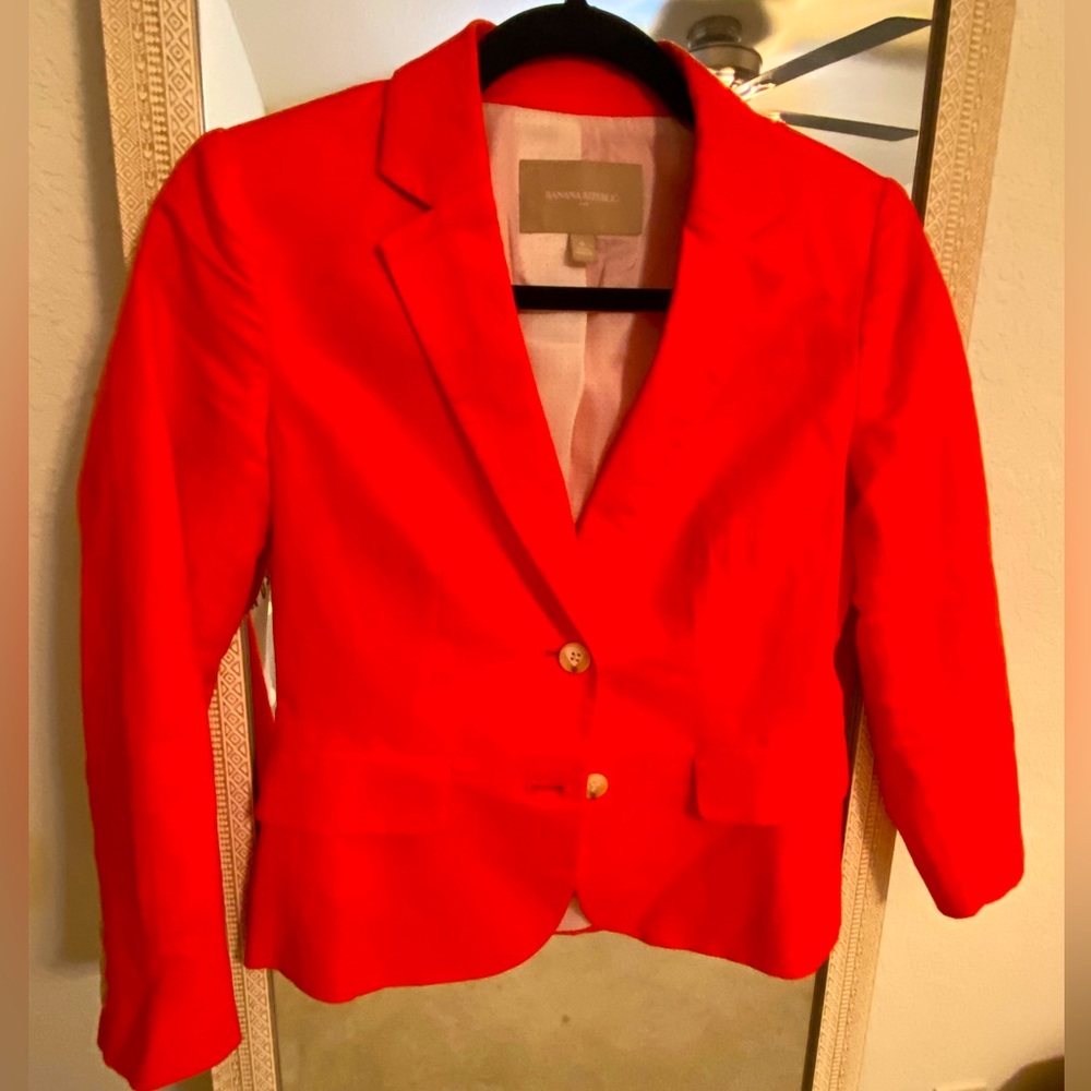 Orange women blazer, BR size 0